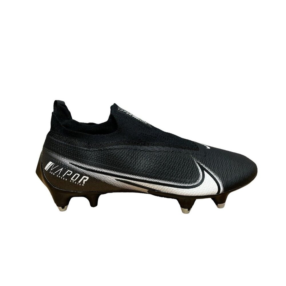 NIKE VAPOR EDGE 360 ELITE FOOTBALL CLEATS SZ 12.5 BLACK WHITE DETACH CZ7837-001